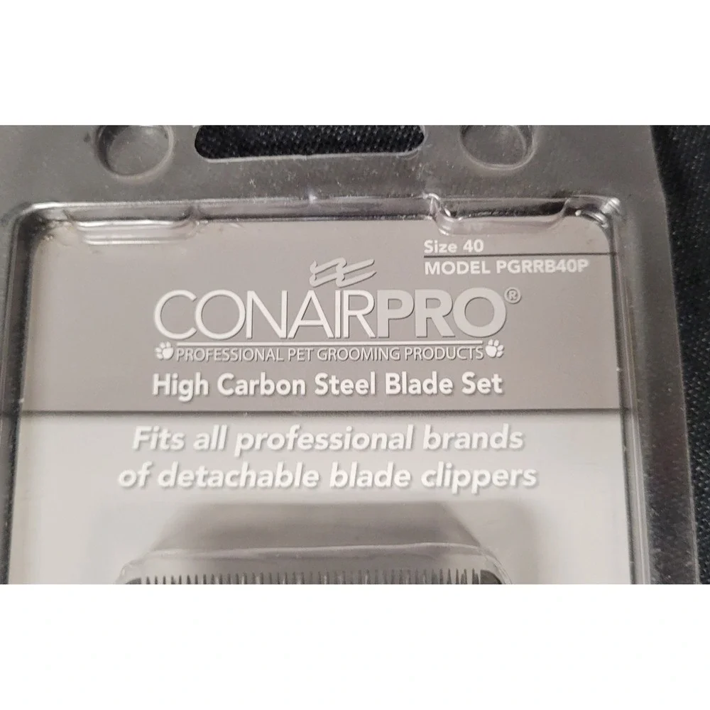 ConairPRO High Carbon Steel Pet Grooming Replacement Blade Set (Size 40 & 7F)